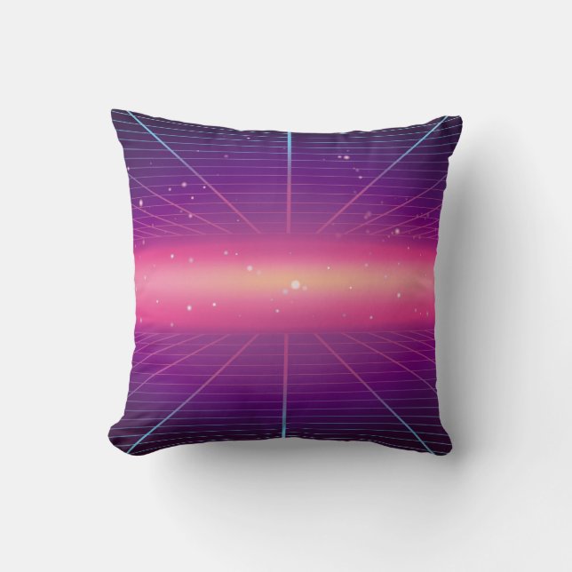 Bright abstract retro background made in 80s style cushion (Front)