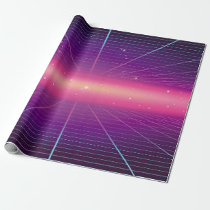 Bright abstract retro background made in 80s style wrapping paper
