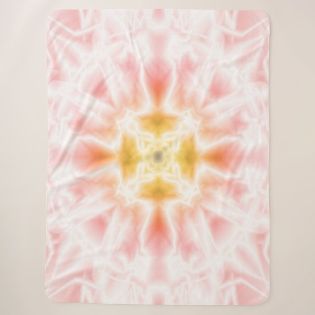 Bright Abstract Sherpa Blanket (Front)