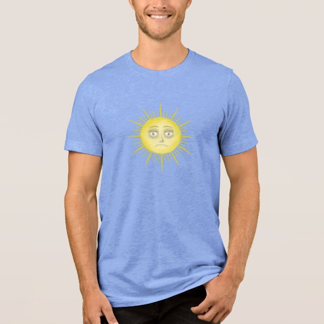 Bright Abstract Sun Art Tri-Blend Shirt (Front)