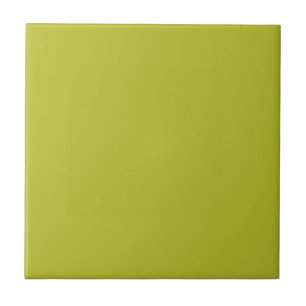 Bright Acidic Green, Fragile Sprout Solid Colour Ceramic Tile