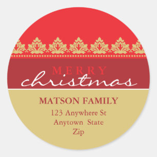 BRIGHT ADDRESS LABELS :: pretty bordered 2