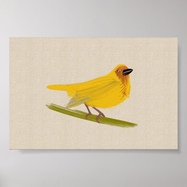 Bright African Bird Weaver Poster (Front)