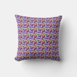 Bright African style art patterns Cushion