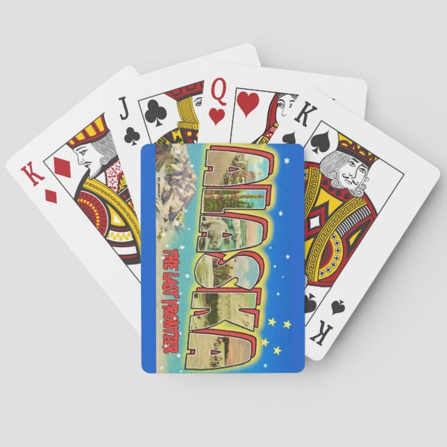 Bright Alaska Vintage Playing Cards (Back)