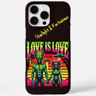 Bright Aliens in Love Under Sky iPhone 16 Pro Max Case