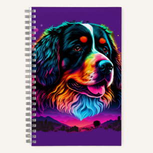 Bright and Beautiful Bernese Mountain Dog Notebook