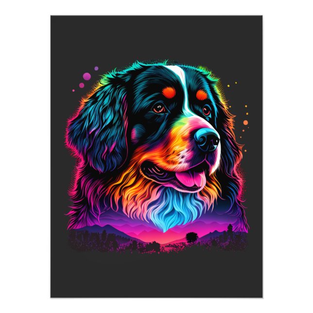 Bright and Beautiful Bernese Mountain Dog Photo Print (Front)