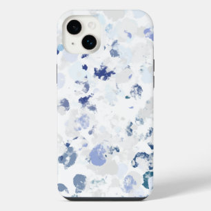 Bright and Blue and Grey Splatter iPhone 14 Plus Case