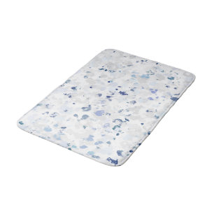 Bright and Blue Grey Splatter Bath Mat