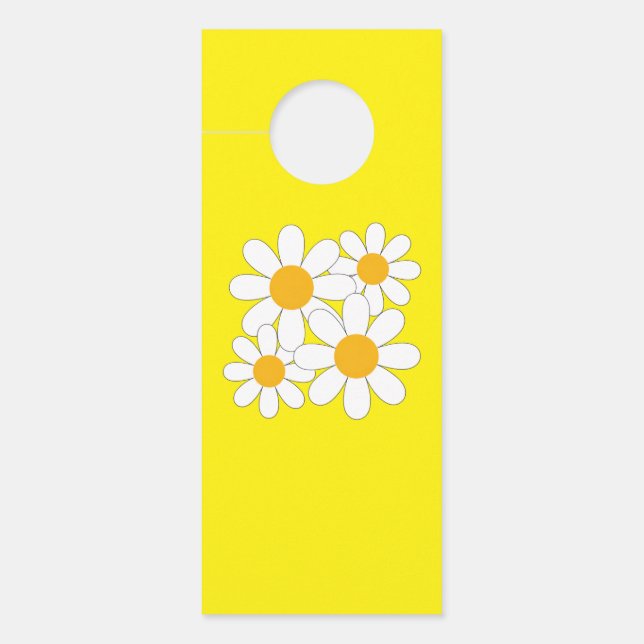 Bright and Bold Daisy Door Hanger (Front)