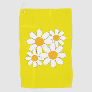 Bright and Bold Daisy Golf Towel