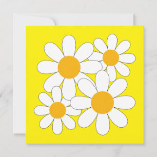 Bright and Bold Daisy Invitation