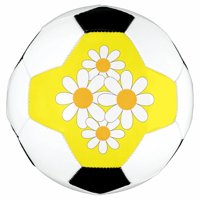 Bright and Bold Daisy Soccer Ball (Front)