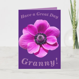 Bright and Bold Floral Birthday Card for Granny