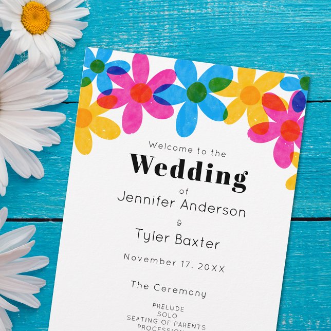 Bright and Bold Hippie Flowers Spring Wedding (Creator Uploaded)