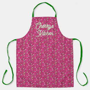 Bright and Cheerful Cherry All-Over Print Apron
