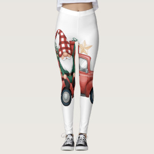 Bright and Cheerful Holiday Gnomes Leggings