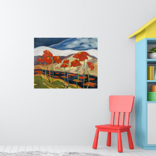 Bright and Cheerful, Landscape with Flowers, Poster