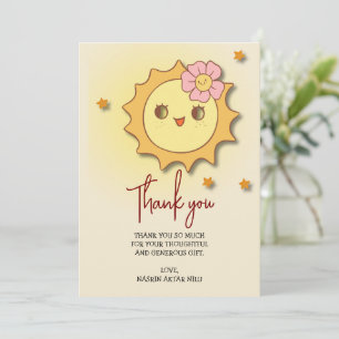 Bright and Cheerful Thank You Card 
