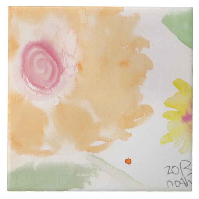 Bright and Cheery Ceramic Tile (Front)