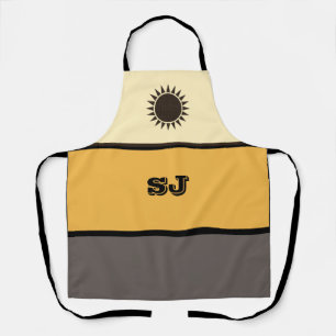 Bright and Cheery Yellow-Toned Personalised Apron