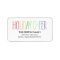Bright and Colourful Address Labels