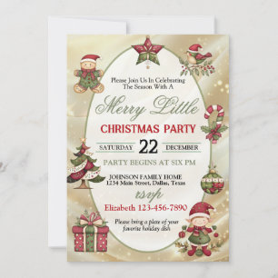 Bright and Colourful Christmas Party Invitation