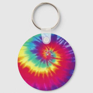 Bright and Colourful Cute Tie Dye Keychains
