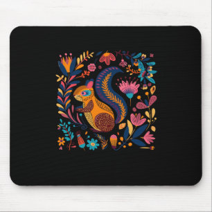 Bright And Colourful Illustration Of A Squirrel Su Mouse Pad