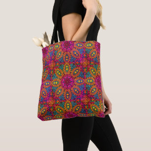 Bright And Colourful Mandala Tote Bag