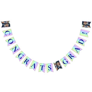 Bright and Colourful Rainbow, Congrats Grad & Phot Bunting