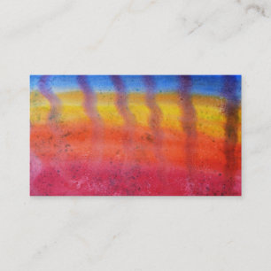 Bright and Colourful. Red, Blue and Yellow Business Card