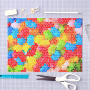 Bright and Colourful Unique Abstract Pattern Tissue Paper