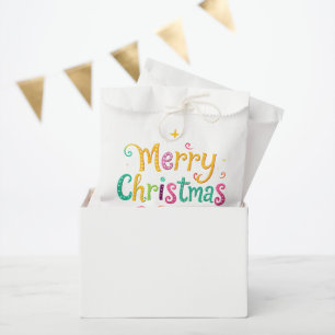 Bright and cool Merry Christmas Favour Bag