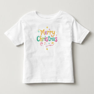 Bright and cool Merry Christmas Toddler T-Shirt