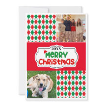 Bright and Festive Family Christmas Card