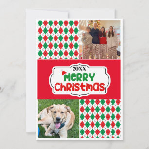 Bright and Festive Family Christmas Card