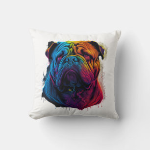 Bright and Fluffy Chinese Shar Pei dog, Shar-Pei Cushion