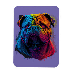 Bright and Fluffy Chinese Shar Pei dog, Shar-Pei Magnet