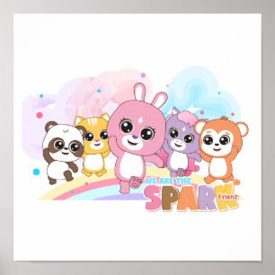 Bright and Fun Animal Frienz for Kids Poster