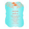 Bright and Fun Aqua and Tangerine Wedding Invites