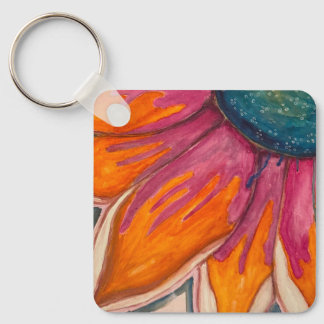 Bright and Fun Floral Key Chain