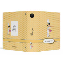 Bright and Fun Recipe Binder Illustrated