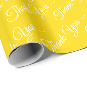 Bright And Sunny Thank You Gift Wrap