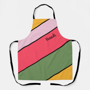 Bright and Vivid Colourful Personalised Apron