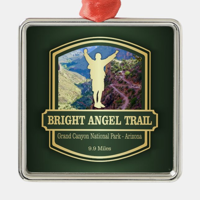 Bright Angel Trail (B) Metal Ornament (Front)