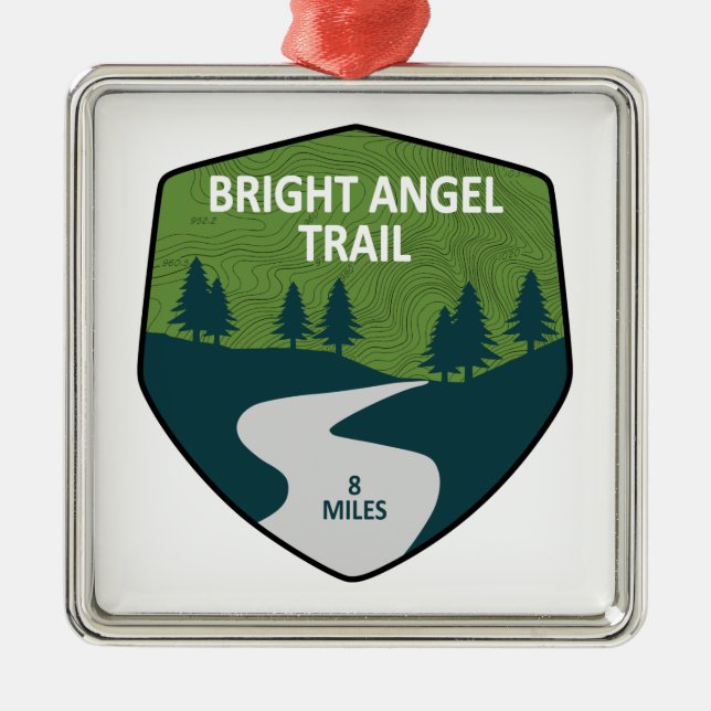 Bright Angel Trail Grand Canyon Metal Ornament (Front)
