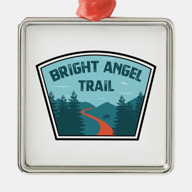 Bright Angel Trail Grand Canyon Metal Ornament (Front)
