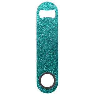 Bright aqua glitter